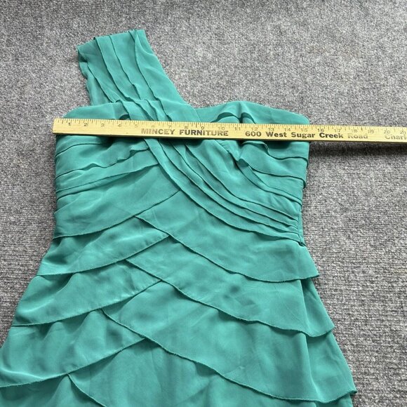 Max & Cleo Dress Womens 4 One Shoulder Chiffon Formal Prom New Years Eve Party - Picture 6 of 16